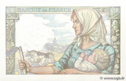 10 Francs MINEUR FRANKREICH  1942 F.08.05 fST+