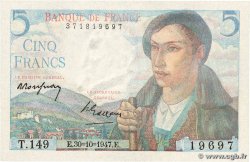 5 Francs BERGER FRANCE  1947 F.05.07