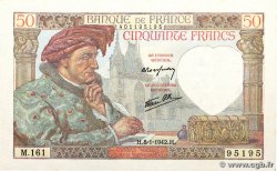 50 Francs JACQUES CŒUR FRANCE  1942 F.19.18