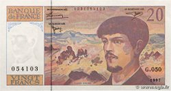 20 Francs DEBUSSY Modifié FRANCE  1997 F.66ter.02