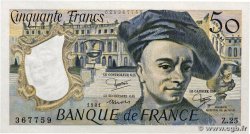 50 Francs QUENTIN DE LA TOUR FRANCE  1981 F.67.07