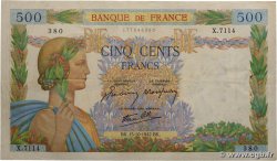 500 Francs LA PAIX FRANCIA  1942 F.32.42 MBC