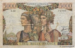 5000 Francs TERRE ET MER FRANCE  1951 F.48.03