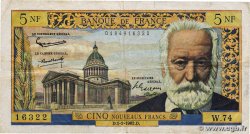 5 Nouveaux Francs VICTOR HUGO FRANCE  1962 F.56.10 F