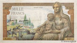 1000 Francs DÉESSE DÉMÉTER FRANCE  1942 F.40.07