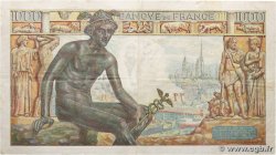 1000 Francs DÉESSE DÉMÉTER FRANCE  1942 F.40.07 VF-