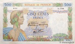 500 Francs LA PAIX FRANCE  1940 F.32.11