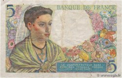 5 Francs BERGER FRANCE  1943 F.05.01 TB