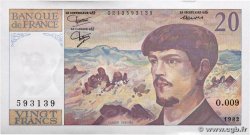 20 Francs DEBUSSY FRANCE  1982 F.66.03