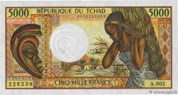 5000 Francs TSCHAD  1991 P.11 fST