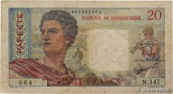 20 Francs TAHITI  1960 P.21c fS