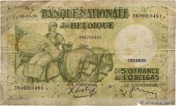 50 Francs - 10 Belgas BELGIO  1938 P.106 q.MB