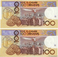 100 Dirhams Consécutifs MAROC  1991 P.65c pr.NEUF