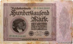 100000 Mark GERMANY  1923 P.083a