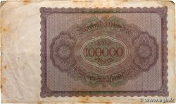 100000 Mark GERMANY  1923 P.083a F+