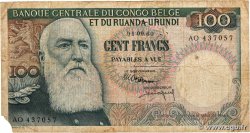 100 Francs BELGIAN CONGO  1960 P.33b