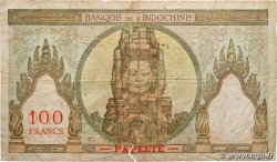 100 Francs TAHITI  1961 P.14d q.MB