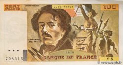 100 Francs DELACROIX modifié Faux FRANKREICH  1978 F.69.01dx