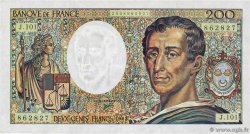 200 Francs MONTESQUIEU alphabet 101 FRANCE  1992 F.70bis.01 TTB+