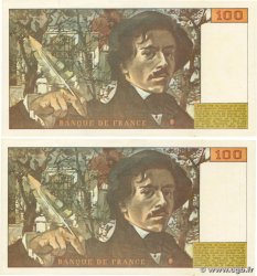 100 Francs DELACROIX modifié Lot FRANCIA  1978 F.69.01dx q.SPL