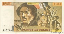 100 Francs DELACROIX modifié Faux FRANCE  1978 F.69.01dx