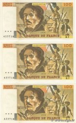 100 Francs DELACROIX modifié Lot FRANCE  1978 F.69.01dx SUP+