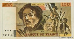 100 Francs DELACROIX modifié Faux FRANCE  1978 F.69.01dx