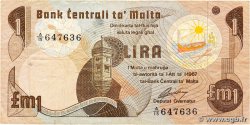 1 Lira MALTE  1979 P.34b B+