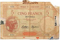 5 Francs NOUVELLE CALÉDONIE  1940 P.36b