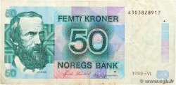 50 Kroner NORVÈGE  1989 P.42e