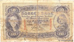 10 Kroner NORVÈGE  1943 P.08c