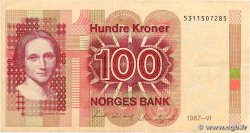 100 Kroner NORWAY  1987 P.43c F+