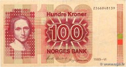 100 Kroner NORVÈGE  1989 P.43d