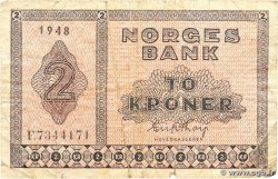 2 Kroner NORVÈGE  1948 P.16b