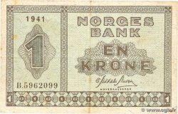 1 Krone NORVÈGE  1941 P.15a