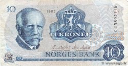 10 Kroner NORVÈGE  1983 P.36c B