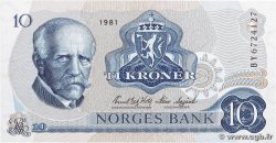 10 Kroner NORWAY  1981 P.36c UNC-