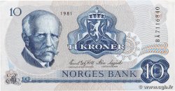 10 Kroner NORVÈGE  1981 P.36c EBC