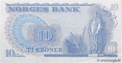 10 Kroner NORVÈGE  1982 P.36c VF+