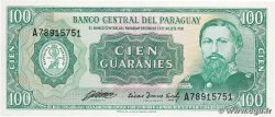 100 Guaranies PARAGUAY  1963 P.198a