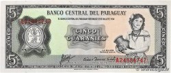 5 Guaranies PARAGUAY  1963 P.195b SUP