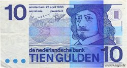 10 Gulden NETHERLANDS  1968 P.091b