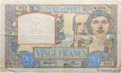 20 Francs TRAVAIL ET SCIENCE FRANCE  1941 F.12.15