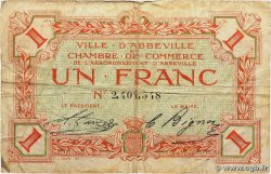 1 Franc FRANCE regionalism and various Abbeville 1920 JP.001.09