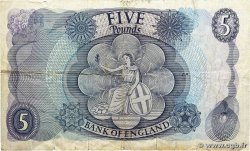 5 Pounds ENGLAND  1966 P.375b S