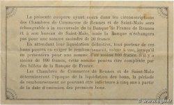 50 Centimes FRANCE regionalismo y varios Rennes et Saint-Malo 1915 JP.105.06 EBC