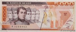 5000 Pesos MEXICO  1985 P.088a XF