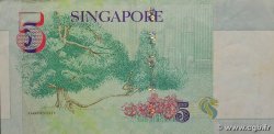 5 Dollars Numéro radar SINGAPORE  2005 P.47A q.BB