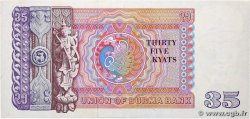 35 Kyats BURMA (VOIR MYANMAR)  1986 P.63 SC+