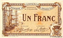 1 Franc FRANCE régionalisme et divers Granville 1916 JP.060.09 SPL+